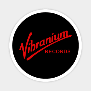 Superhero 80's Music Record Label Logo Parody Magnet